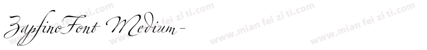 ZapfinoFont Medium字体转换